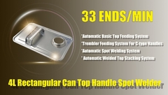 自動4L耳のラグナットの溶接工のふたの首位の溶接機のふたクリップ溶接機