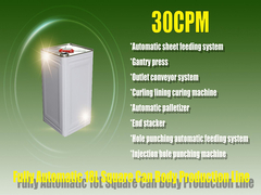 30cpm 金属塗料の桶の生産のための全自動ブリキ缶メーカー機械