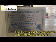 83 / 99 / 127mm 底の製造ラインのための自動アップロードとシート給餌システム