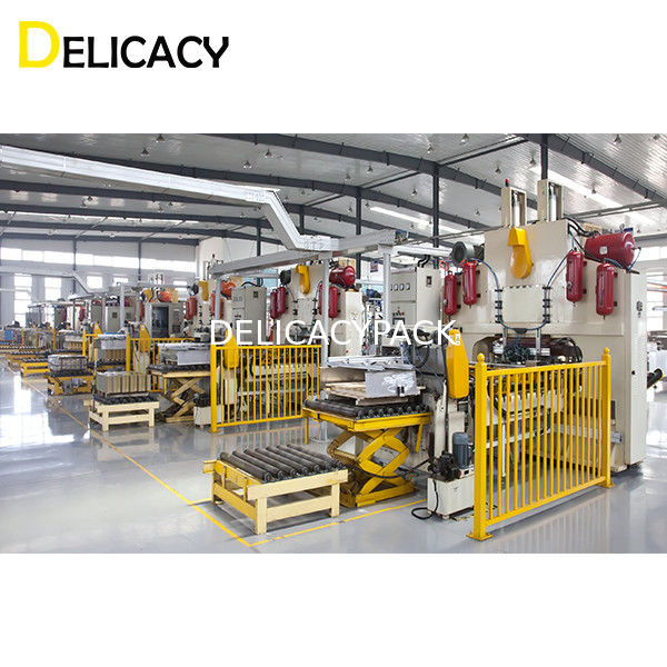 7 ヘッド H タイプ メタル蓋を作るラインのためのシートフードプレス