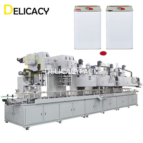 3 段階の完全自動生産ライン 18L 方形缶鉄容器