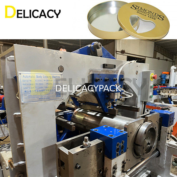 バレンタインデープレゼントのクッキーの包装缶の自動缶閉塞縫い機